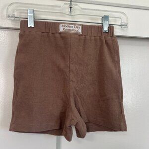 Motel Rocks Modern Day Romantics Light Brown Shorts